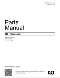 Caterpillar Cat 326 Excavator Parts Catalogue Manual PDF | S/N GWP, D8X, J7A