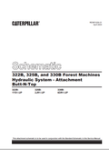 Caterpillar Cat 330B L Excavators Schematic Manual PDF | S/N 6DR