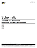 Caterpillar Cat 349 And 352 Excavator Electrical System Schematic Manual PDF | S/N DYS