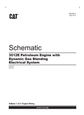 Caterpillar Cat 3512E Engine Electrical and Hydraulic Schematic Manual PDF | S/N NG5