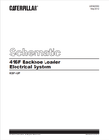 Caterpillar Cat 416F Backhoe Loader Electrical System Schematic Manual PDF | S/N KSF1