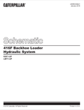 Caterpillar Cat 416F Backhoe Loader Electrical and Hydraulic Schematic Manual PDF | S/N KSF