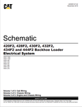 Caterpillar Cat 420F2 Backhoe Loader Schematic Manual PDF | S/N HWC