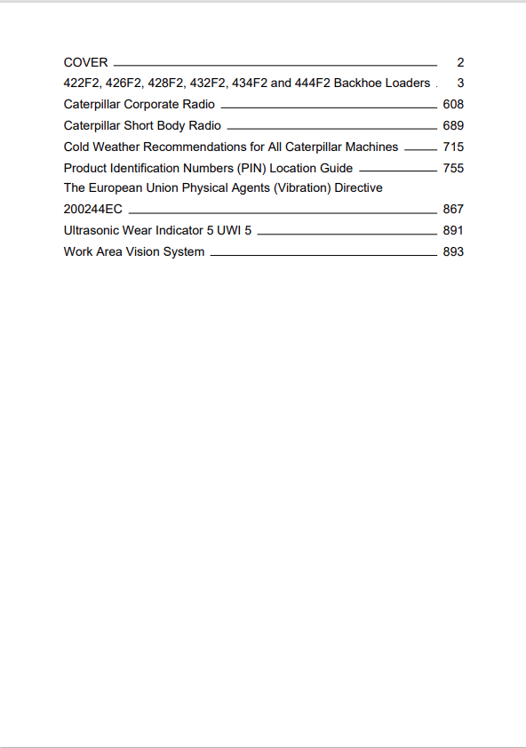 Caterpillar Cat 432F2 Backhoe Loader Operation and Maintenance Manual PDF | S/N LYJ