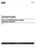 Caterpillar Cat 440 Backhoe Loader Electrical and Hydraulic Schematic Manual PDF | S/N MZX