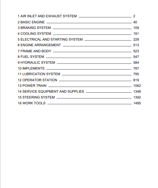 Caterpillar Cat 980B Wheel Loader Service And Repair Manual PDF | S/N 89P