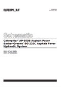 Caterpillar Cat AP-650B Asphalt Paver Electrical and Hydraulic Schematic Manual PDF | S/N 9DN