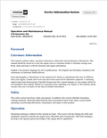Caterpillar Cat C18 Generator Set Operation and Maintenance Manual PDF | S/N AR3