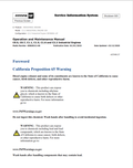 Caterpillar Cat C2.2 Industrial Engine Operation and Maintenance Manual PDF | S/N C8Y