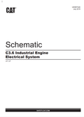 Caterpillar Cat C3.6 Industrial Engine Electrical System Schematic Manual PDF | S/N J37