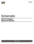 Caterpillar Cat CG137-8 Engine Electrical System Schematic Manual PDF | S/N ST8
