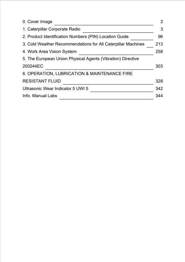 Caterpillar Cat D7F Track-type Tractor Operation and Maintenance Manual PDF | S/N 61G