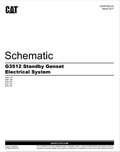 Caterpillar Cat G3512 Generator Set Schematic Manual PDF | S/N E2S