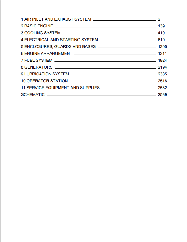 Caterpillar Cat G3616 Gas Engine Service and Repair Manual PDF | S/N 4CG