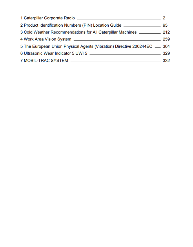 Caterpillar Cat MT745 Challenger Operation and Maintenance Manual PDF | S/N ALA