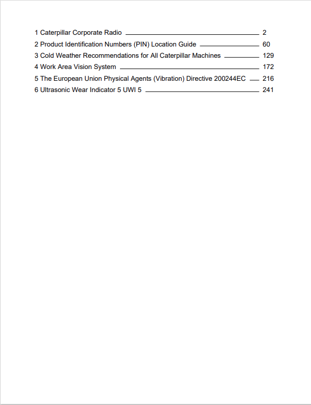 Caterpillar Cat TH408D Telehandler Operation and Maintenance Manual PDF | S/N TH9