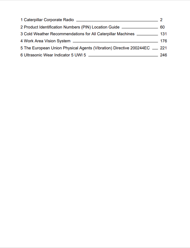 Caterpillar Cat TH62 Telehandler Operation and Maintenance Manual PDF | S/N 3LN