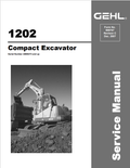 GEHL 1202 COMPACT EXCAVATOR SERVICE MANUAL 909767 - PDF