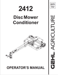 GEHL 2412 DISC MOWER CONDITIONER OPERATOR MANUAL 908151- PDF