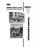 GEHL 280 ALL WHEEL STEER LOADER OPERATOR MANUAL 918112 - PDF