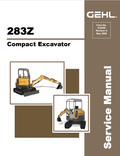 GEHL 283Z COMPACT EXCAVATOR SERVICE MANUAL 918255 - PDF