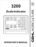 GEHL 3200 SCALE INDICATOR OPERATOR MANUAL 907561- PDF