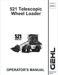 GEHL 521 TELESCOPIC WHEEL LOADER OPERATOR MANUAL 909883 - PDF