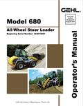 GEHL 680 ALL WHEEL STEER LOADER OPERATOR MANUAL 918121 - PDF