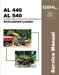 GEHL AL 440, AL 540 ARTICULATED LOADER SERVICE MANUAL 918275 - PDF