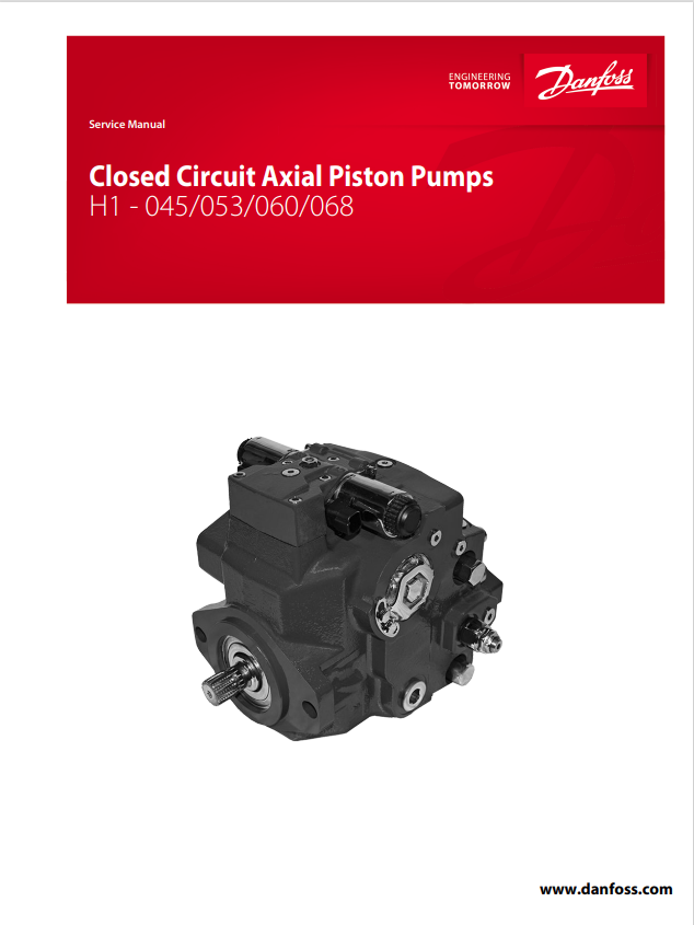 GEHL DANFOSS H1-045, 053, 060, 068 CLOSED CIRCUIT AXIAL PISTON PUMP SERVICE MANUAL - PDF