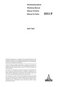 GEHL DEUTZ 1011 F ENGINE SERVICE MANUAL 915097 - PDF