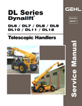 GEHL DL SERIES DYNALIFT DL6, DL7, DL8, DL9, DL10, DL11, DL12 TELESCOPIC HANDLER SERVICE MANUAL 907871 - PDF