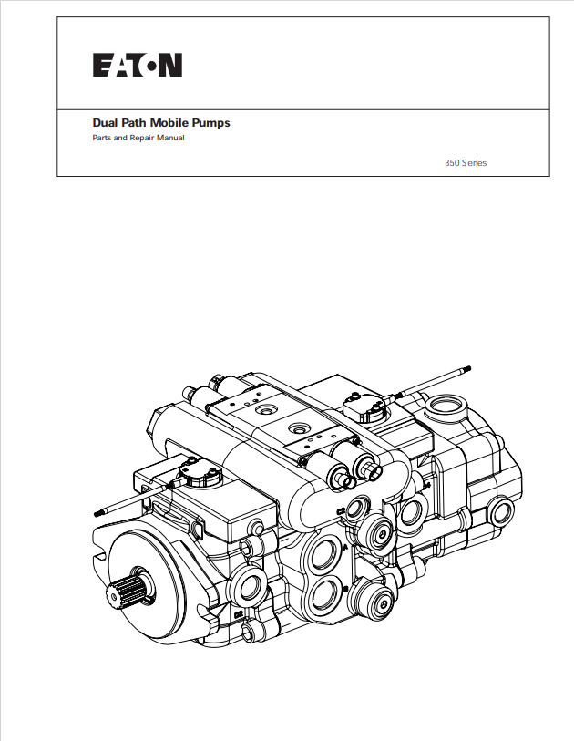 GEHL EATON 350 SERIES DUAL PATH MOBILE PUMP PARTS AND REPAIR MANUAL - PDF