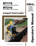 GEHL RT175, RT210 COMPACT TRACK LOADER OPERATOR MANUAL 918468 - PDF