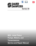 GEHL SAUER DANFOSS SERIES 40 M25 - AXIAL PISTON PUMPS, MOTORS, AND TRANSMISSIONS SERVICE AND REPAIR MANUAL 915182 - PDF