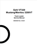 GEHL VT320 MANITOU, MUSTANG 3200VT TRACK LOADER SERVICE MANUAL 50940548 - PDF