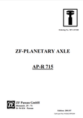GEHL ZF-PLANETARY AXLE AP-R 715 REPAIR MANUAL 918363 - PDF