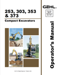 GHEL 253, 303, 353, 373 COMPACT EXCAVATOR OPERATOR MANUAL 909772 - PDF