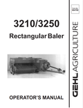 GHEL 3210, 3250 RECCTANGULAR BALER OPERATOR MANUAL 904780 - PDF