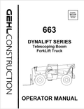 GHEL 663 DYNALIT SERIES RELECOPING BOOM FORKLIFT OPERATOR MANUAL 907338 - PDF