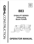 GHEL 883 DYNALIT SERIES RELECOPING BOOM FORKLIFT OPERATOR MANUAL 907336 - PDF