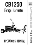 GHEL CB 1250 FORAGE HARVESTER OPERATOR MANUAL 902567 - PDF
