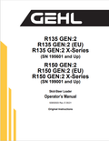 GHEL R135 GEN:2, R135 GEN:2 (EU), R135 GEN:2 X-SERIES SKID-STEER LOADER OPERATOR MANUAL 50950503 - PDF