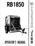 GHEL RB1850 OPERATOR MANUAL 902917 - PDF