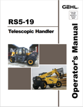 GHEL RS5-19 TELESCOPIC HANDLER OPERATOR MANUAL 913258 - PDF