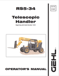 GHEL RS5-34 TELESCOPIC HANDLER OPERATOR MANUAL 913227 - PDF