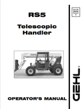 GHEL RS5 TELESCOPIC HANDLER OPERATOR MANUAL 908494 - PDF