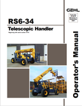 GHEL RS6-34 TELESCOPIC HANDLER OPERATOR MANUAL 913270 - PDF