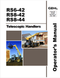 GHEL RS6-42, RS8-42, RS8-44 TELESCOPIC HANDLER OPERATOR MANUAL 913283 - PDF