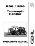 GHEL RS8, RS6 TELESCOPIC HANDLER OPERATOR MANUAL 908491 - PDF